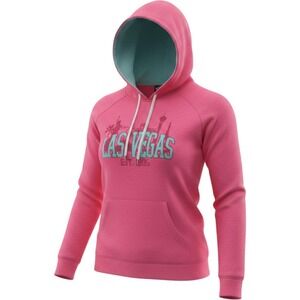 Wear Code Las Vegas Pink Heathered Graphic Hoodie Sweatshirt Womens Medium